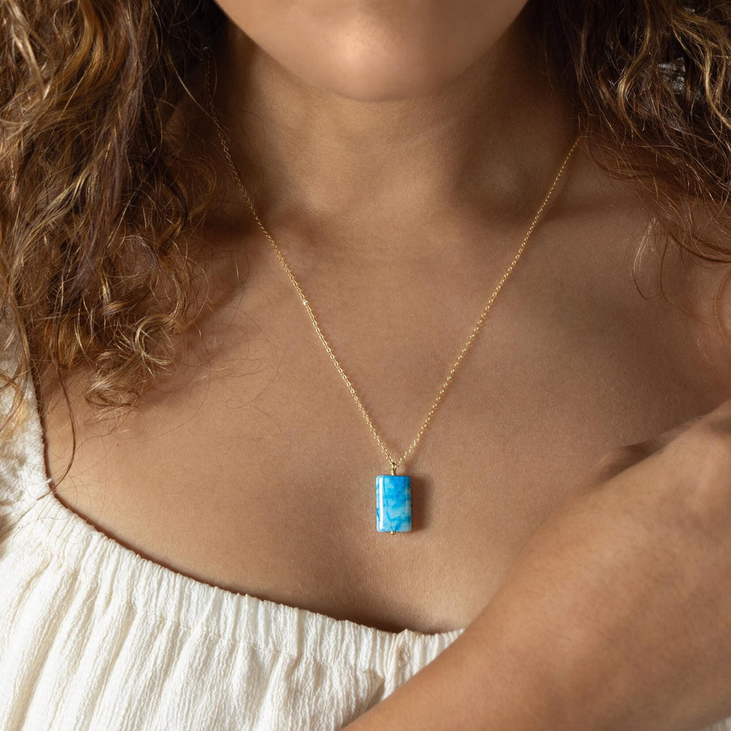 Harla Blue Jasper Necklace