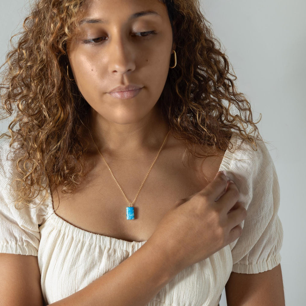 Harla Blue Jasper Necklace