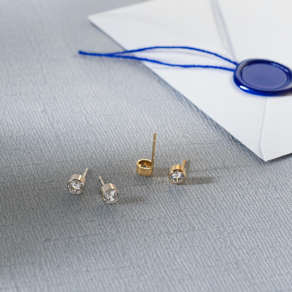 Kala White Sapphire Studs